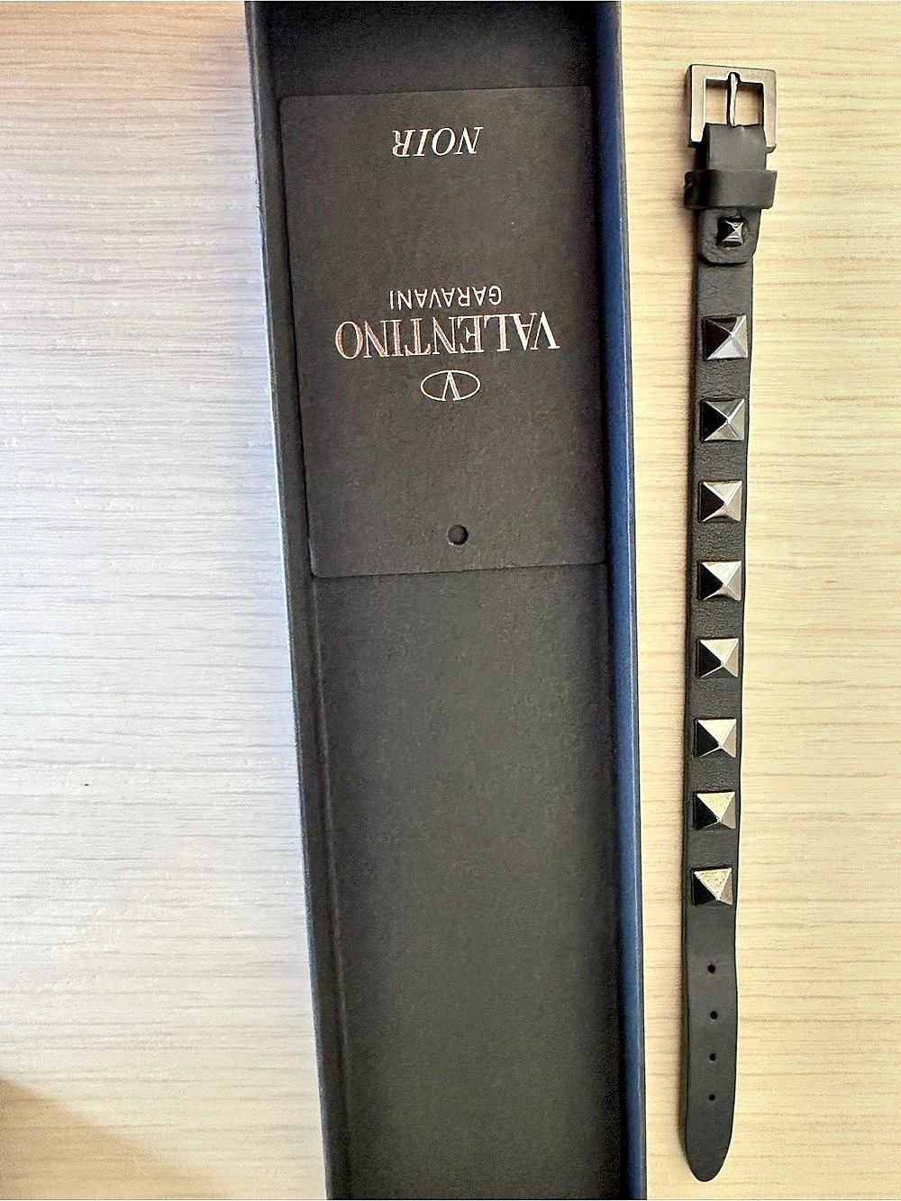 Valentino Garavani Rockstud belt Bracelet Black